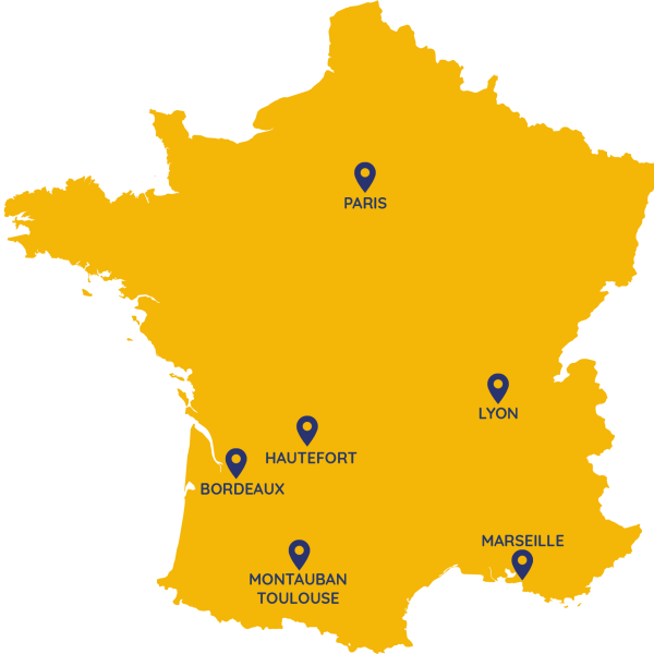 Carte france sites LIDIS